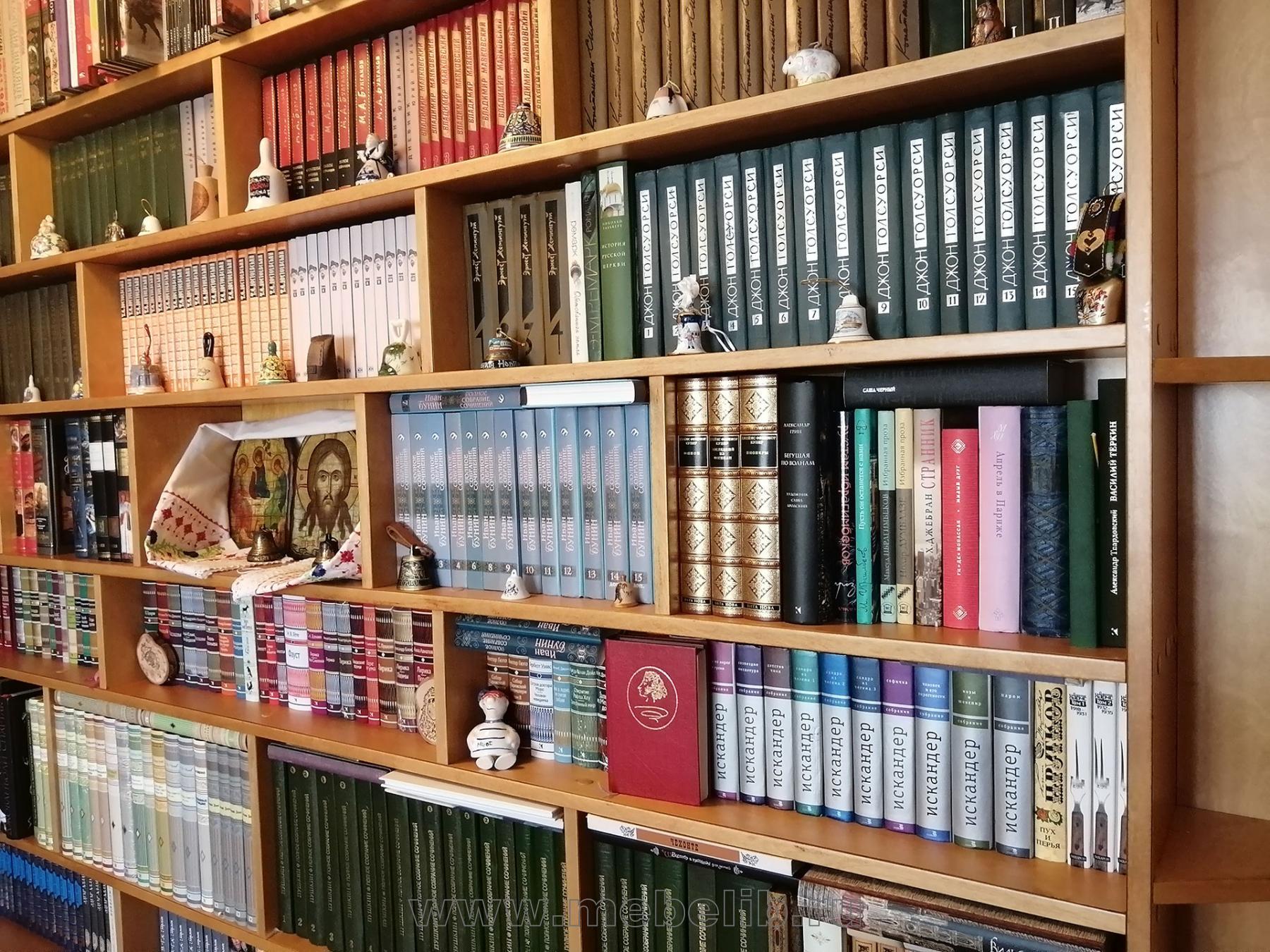 Стеллаж-библиотека – берёзовый шпон